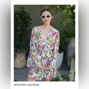 🌺 Revolve Sold Out NWT MISA Los Angeles Kaia Dress Flora Exotica Size Medium 🌺